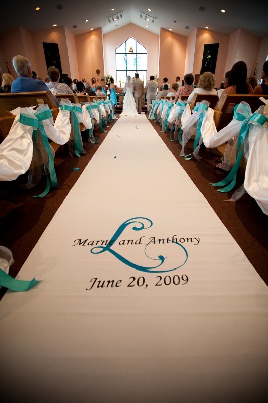 Custom aisle runnervendors Customized Wedding Creations Project Wedding